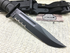 KA-BAR Cuchillo 1214 Negro Filo Combo MADE IN USA