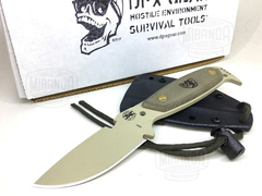 DPX Cuchillo Bushcfraft Rowen Dpx Hest Tan Original MADE IN USA