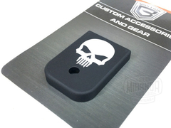 BASTION Tapa De Aluminio Cargador Skull Para Glock 9 Y 40 MADE IN USA