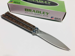 BRADLEY Navaja Mariposa Balisong KIMURA Coyote MADE IN USA