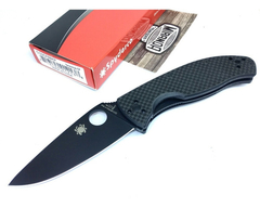 SPYDERCO C122CFBBKP Navaja TENACIOUS Black Fibra De Carbono ORIGINAL