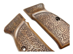 CZ Cachas Pistola CZ-75 Madera Nogal Labrada con Logo