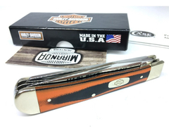 HARLEY DAVIDSON Navaja TRAPPER G10 ORANGE by Case Usa 52167 MADE IN USA