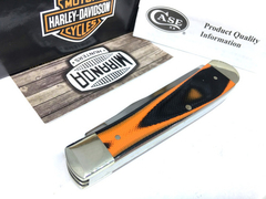 HARLEY DAVIDSON Navaja TRAPPER G10 ORANGE by Case Usa 52167 MADE IN USA