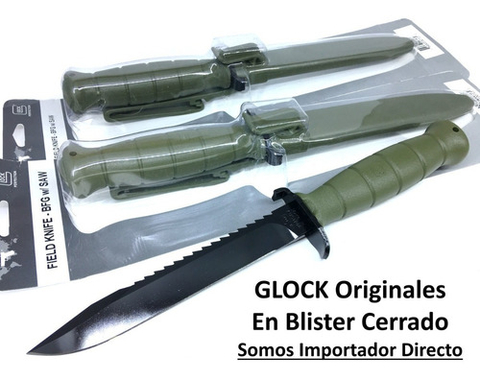 Cuchillo Glock 81 Verde Lomo con Sierra Original Made in Austria