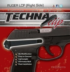 TECHNA CLIP Funda Clip de Portacion Oculta RUGER LCP