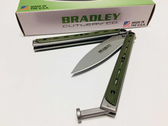 BRADLEY Navaja Mariposa Balisong KIMURA Black MADE IN USA