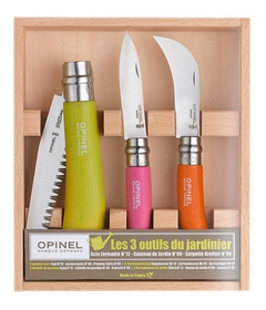 OPINEL Set JARDINIER Jardinero 3 Navajas ORIGINAL FRANCIA