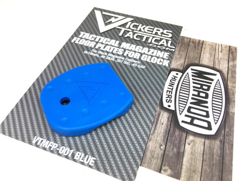 VICKERS TACTICAL Tapa De Cargador Glock Azul MADE IN USA