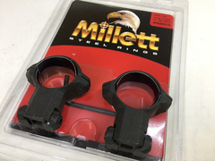 MILLETT Montaje Anillos de CZ 452 Tubo 1" High Acero BN00023