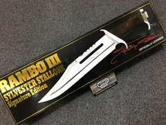 RAMBO 3 Cuchillo Oficial Stallone Signature Series ORIGINAL