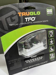 TRUGLO Miras TFO Tritium y Fibra Optica Glock 17 19 19x 22 23 26 27 34 35 44 45