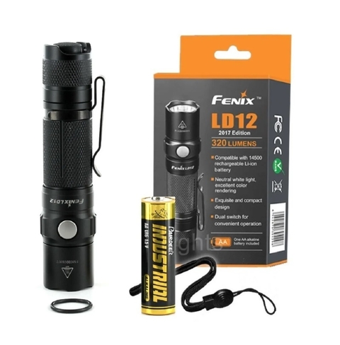 FENIX Linterna Tactica LD12 de 320 Lumens