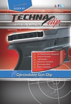 TECHNA CLIP Funda Clip Portacion Oculta GLOCK 43