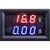 Voltimetro Amperimetro Gabinete 100v Rojo Azul en internet