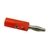 Conector Ficha Plug Banana Plastica Con Tornillo Rojo - PatagoniaTec Electronica