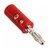 Conector Ficha Plug Banana Plastica Con Tornillo Rojo - comprar online