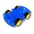 Kit Chasis Auto Robot 4wd 4 Motores Rover Arduino Azul