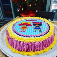 Feminino - Torta com Papel de Arroz - Tema da sua festa - loja online