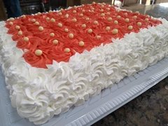 Torta Modelo de Rosetas - Quadrada