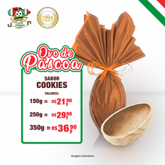 Ovo de Páscoa - Tradicional - 150g, 250g, 350g (Cookies)