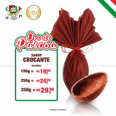 Ovo de Páscoa - Tradicional - 150g, 250g, 350g (Crocante) - comprar online