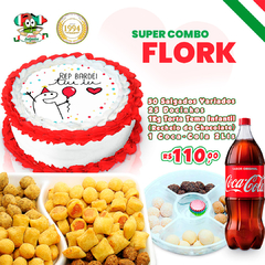 Super Combo Tema do Flork - Torta 1kg - Feminino (Tema a escolha do cliente)