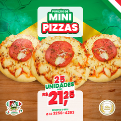 Promo: Setembro é Brasil - Mini Pizza Presunto com Queijo: Salgados Especiais (Imagem Ilustrativa)