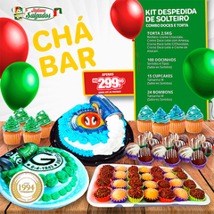 Kit Chá Bar - Despedida De Solteiro - Combo Doces e Torta