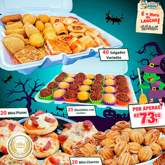 É Hora Do Lanche Halloween - Docinhos + Pizzas!
