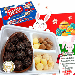 Combo Páscoa 2022 - Ovo de Colher Brigadeiro 250g + Caixa de Bombom Nestlé