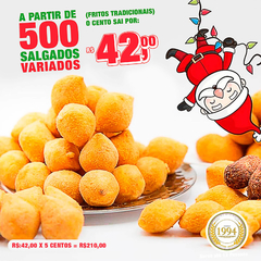 Oferta Natal Fritos - Acima de 500 Salgados Fritos Sortidos (6 tipos) ATACADO - comprar online