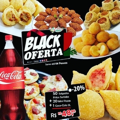 OFERTA Hora Lanche : BLACK FRIDAY N°4 - Salgados Fritos + Mini Pizza + Coca Cola
