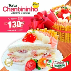 Torta Chantininho - Leite Ninho c/ Morango - A partir 1,5kg - comprar online