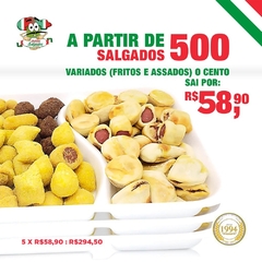 Acima de 500 un Salgados Variados (Tradicionais: Fritos e Assados) - R$ 58,90 cada cento. - comprar online