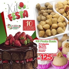 Kit Festa "Basic" 10 Pessoas - Torta 1kg