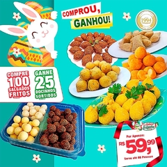 Comprou Ganhou Páscoa - 100 Salgados Fritos Sortidos + 25 Docinhos - comprar online