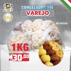Salgados Fritos Sortidos Tradicionais Congelados (1 kg) 6 tipos - Rende aprox. 50 unid. Não escolhe. - comprar online