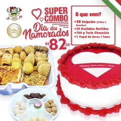 Kit Dia Dos Namorados nª04 - Torta Tema Dia dos Namorados c/ Torta de 700g - comprar online