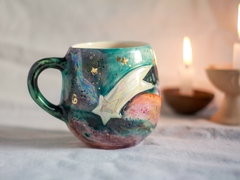 Taza de ceramica encantada, VARIOS DISEÑOS, con oro y tornasol - comprar online