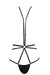 Castigadora de tul con breteles regulables arnes Art H019