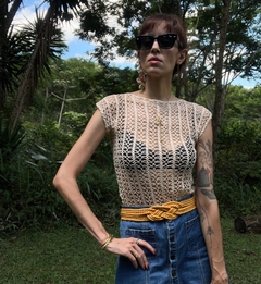 Blusa Vintage de crochê