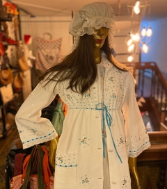 Robe de piquê bordado Chez Max - Frou Frou Vintage – Vintage Store