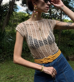 Blusa Vintage de crochê - loja online