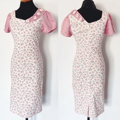 Vestido floral 80's Joyaly - comprar online