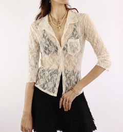 Camisa de renda 00’s - Frou Frou Vintage – Vintage Store