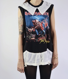 Camiseta Iron Maiden Upcycling na internet