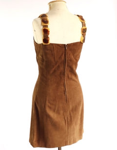 Vestido de camurça Daslu - comprar online