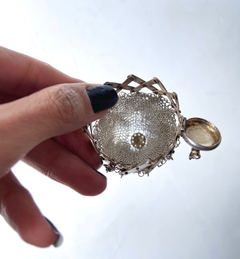 Porta-níquel antiguidade malha de prata na internet