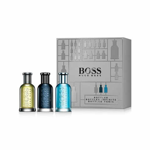 Boss Bottled EDT 30 ml + Boss Bottled Infinite EDP 30 ml + Boss Bottled Tonic 30 ml - Eau de Toilette